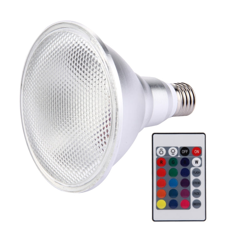 E27 20W PAR38 RGB LED Light Bulb , with 24 Keys Remote Controller, AC 85-260V