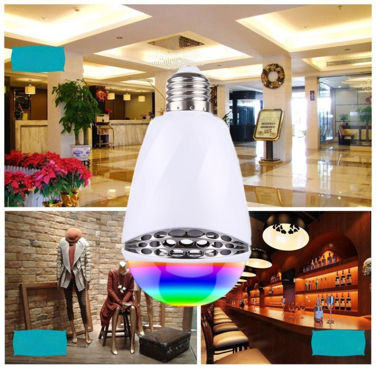 E27 Bluetooth 4.0 Smart RGB LED Speaker Bulb, For iPhone 4s and Later with iOS 7 and Later Version / Android 2.3.3 and Later Version, Effective Bluetooth Distance: About 10m