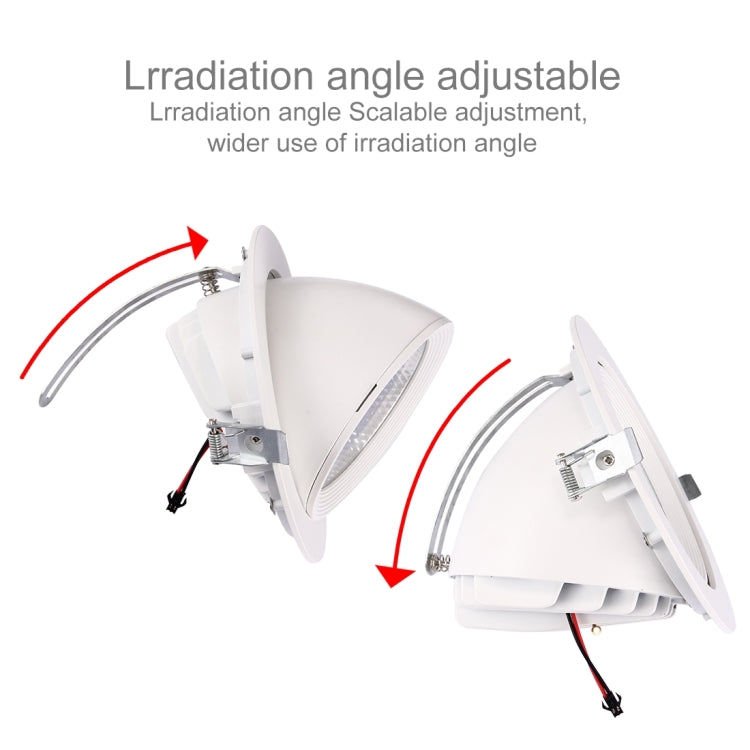 30W Warm White COB LED Down Light , 2700LM 360 Degree Rotation Elephant Nose Ceiling Lights Bulb with Power Driver, AC 85-265V