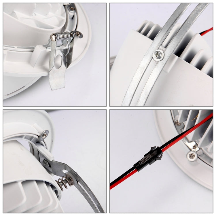 30W Warm White COB LED Down Light , 2700LM 360 Degree Rotation Elephant Nose Ceiling Lights Bulb with Power Driver, AC 85-265V