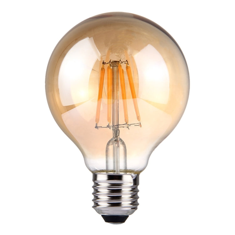 G80 E27 8W Tawny Retro Warm White LED Filament Light , 8 LEDs 580 LM 2300K Energy Saving Bulb, AC 85-265V