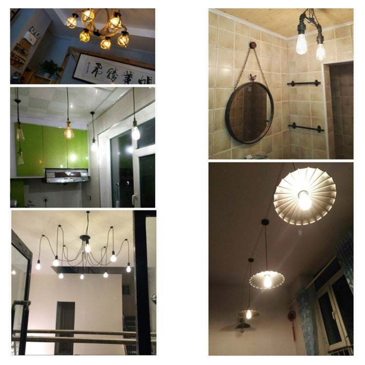 G80 E27 8W Tawny Retro Warm White LED Filament Light , 8 LEDs 580 LM 2300K Energy Saving Bulb, AC 85-265V