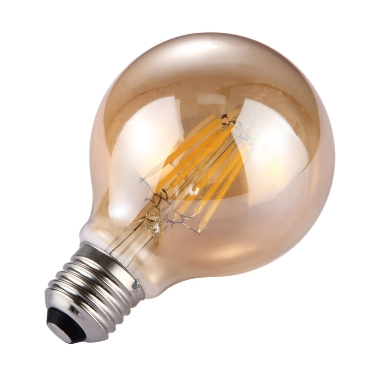 G80 E27 6W Tawny Retro Warm White LED Filament Light , 6 LEDs 480 LM 2300K Energy Saving Bulb, AC 85-265V