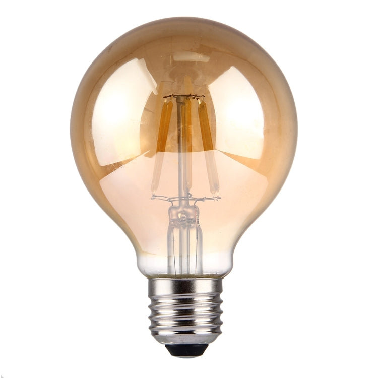 G80 E27 6W Tawny Retro Warm White LED Filament Light , 6 LEDs 480 LM 2300K Energy Saving Bulb, AC 85-265V