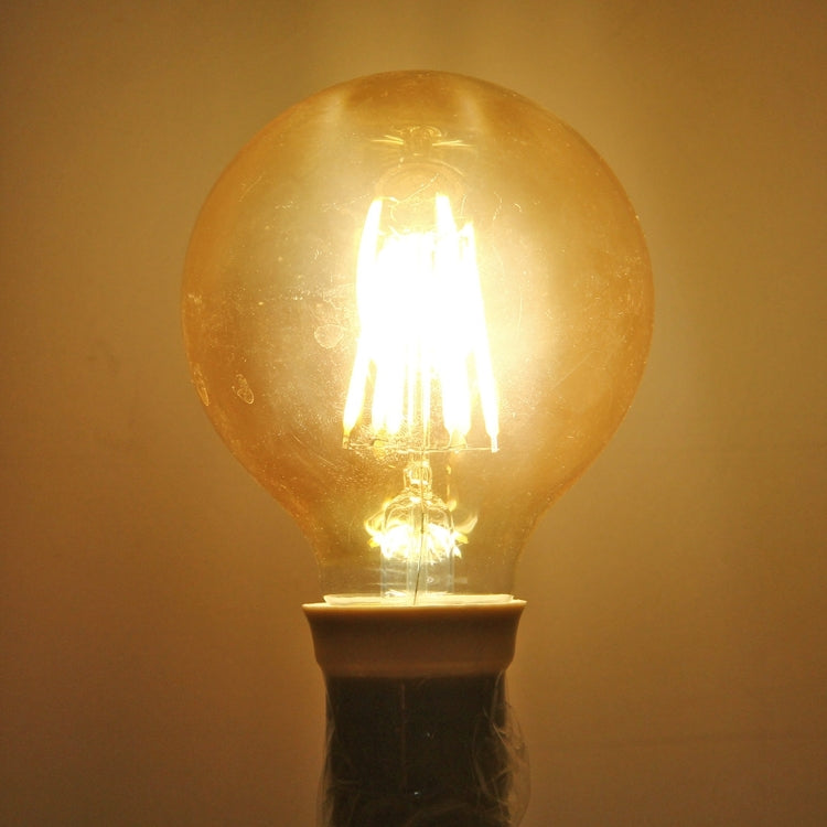 G80 E27 6W Tawny Retro Warm White LED Filament Light , 6 LEDs 480 LM 2300K Energy Saving Bulb, AC 85-265V