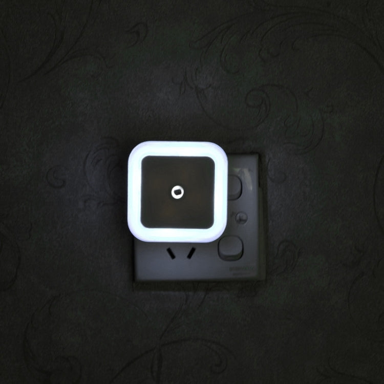 Square Shape Halo Light Control Sensor LED Night Light, Creative Energy-saving Wall Lamp