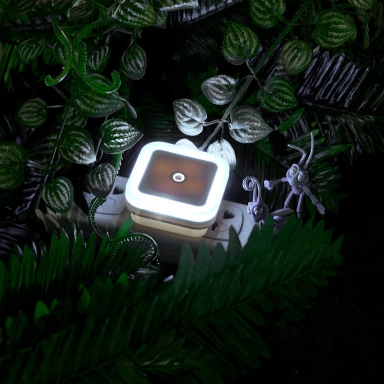 Square Shape Halo Light Control Sensor LED Night Light, Creative Energy-saving Wall Lamp