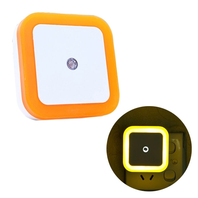 Square Shape Halo Light Control Sensor LED Night Light, Creative Energy-saving Wall Lamp