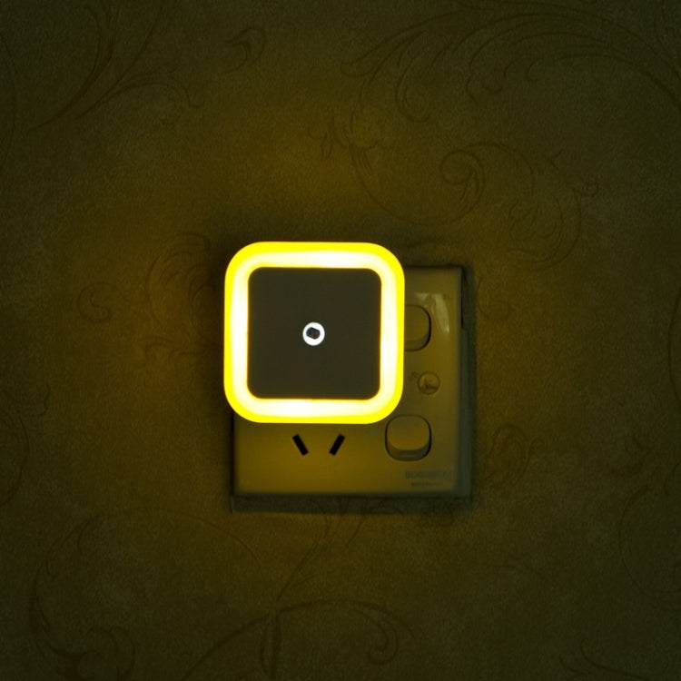 Square Shape Halo Light Control Sensor LED Night Light, Creative Energy-saving Wall Lamp