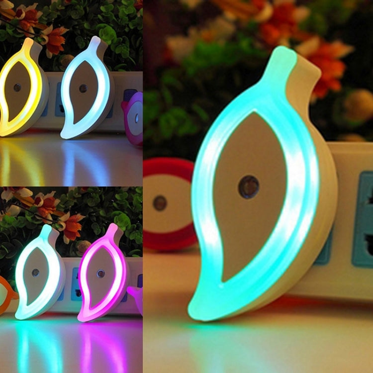 Leaf Shape Halo Light Control Sensor LED Night Light, Creative Energy-saving Wall Lamps, AC 110-240V, US/EU Plug