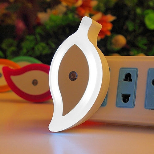 Leaf Shape Halo Light Control Sensor LED Night Light, Creative Energy-saving Wall Lamps, AC 110-240V, US/EU Plug