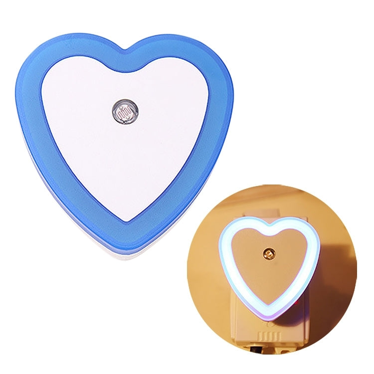 Heart Shape Halo Light Control Sensor LED Night Light, Creative Energy-saving Wall Lamps, AC 110-240V, US/EU Plug