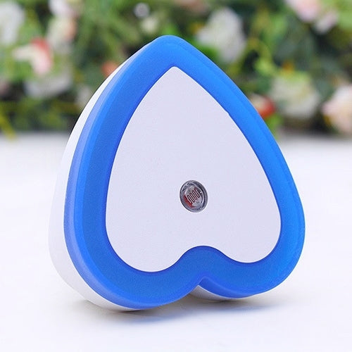 Heart Shape Halo Light Control Sensor LED Night Light, Creative Energy-saving Wall Lamps, AC 110-240V, US/EU Plug