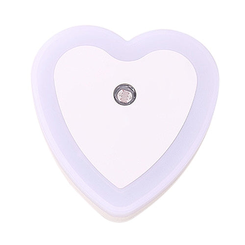Heart Shape Halo Light Control Sensor LED Night Light, Creative Energy-saving Wall Lamps, AC 110-240V, US/EU Plug