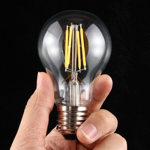 E27 4W Dimmable Retro Warm White LED Filament Light, 4 LEDs 320 LM Energy Saving Bulb for Halls, AC 220V