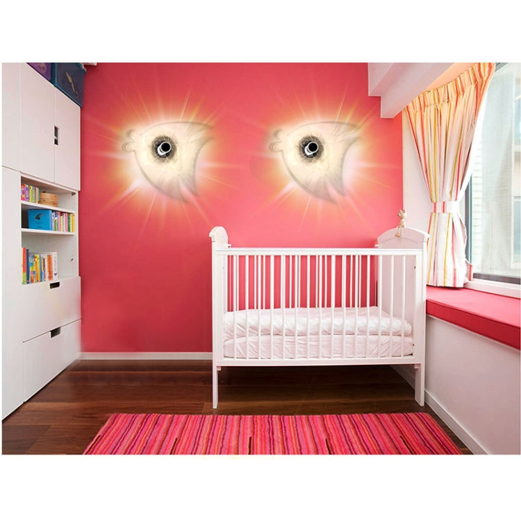 E14 5W Fish Shape Warm White LED Wall Light , Creative Simple Acrylic Shadow for Bedroom, Living Room, Diameter: 28cm, AC 110-220V