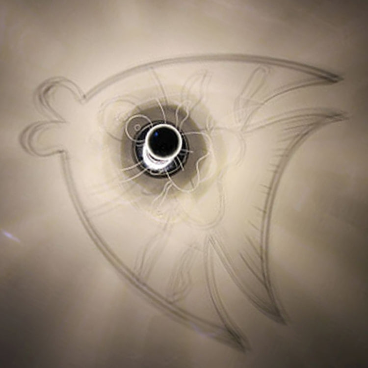E14 5W Fish Shape Warm White LED Wall Light , Creative Simple Acrylic Shadow for Bedroom, Living Room, Diameter: 28cm, AC 110-220V