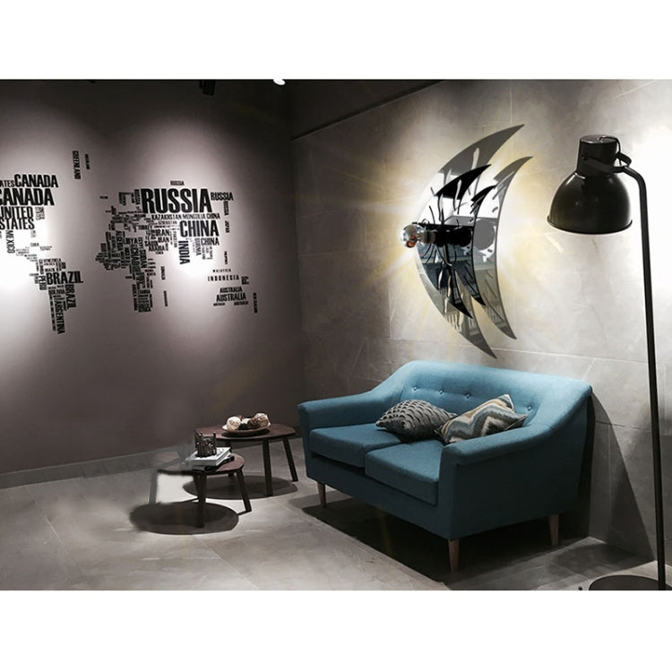 E14 5W Fish Shape Warm White LED Wall Light , Creative Simple Acrylic Shadow for Bedroom, Living Room, Diameter: 28cm, AC 110-220V