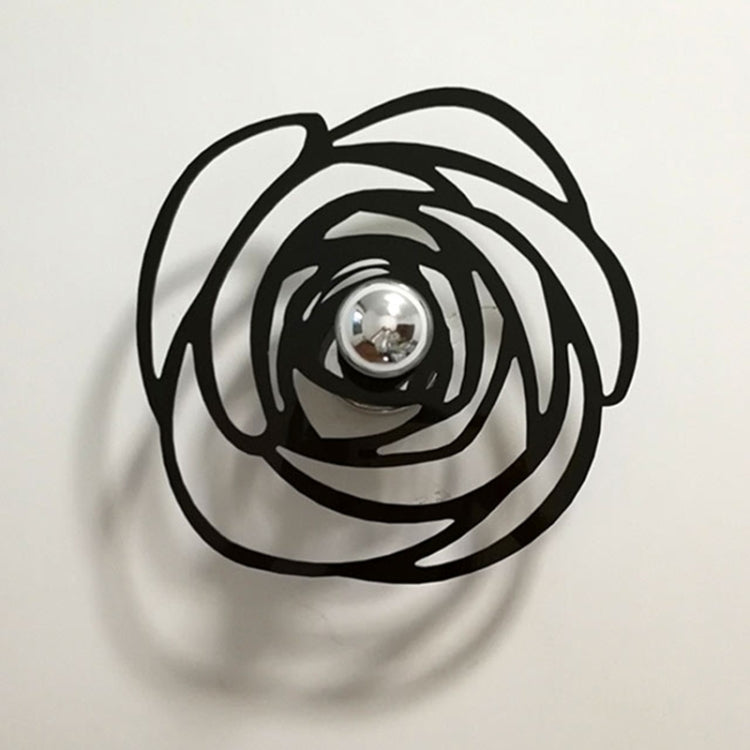 E14 5W Rose Shape Warm White LED Wall Light , Creative Simple Acrylic Shadow for Bedroom, Living Room, Diameter: 28cm, AC 110-220V