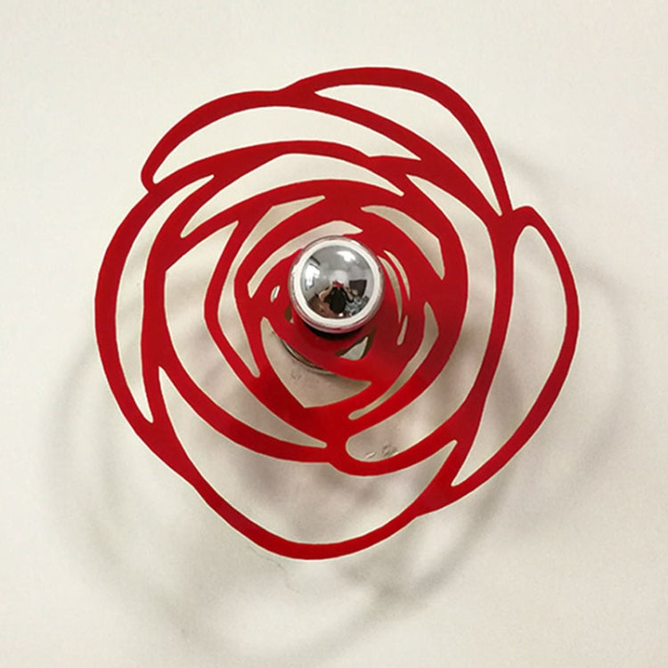 E14 5W Rose Shape Warm White LED Wall Light , Creative Simple Acrylic Shadow for Bedroom, Living Room, Diameter: 28cm, AC 110-220V