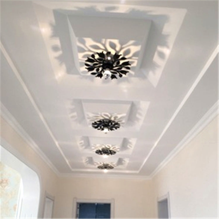 E14 5W Rose Shape Warm White LED Wall Light , Creative Simple Acrylic Shadow for Bedroom, Living Room, Diameter: 28cm, AC 110-220V