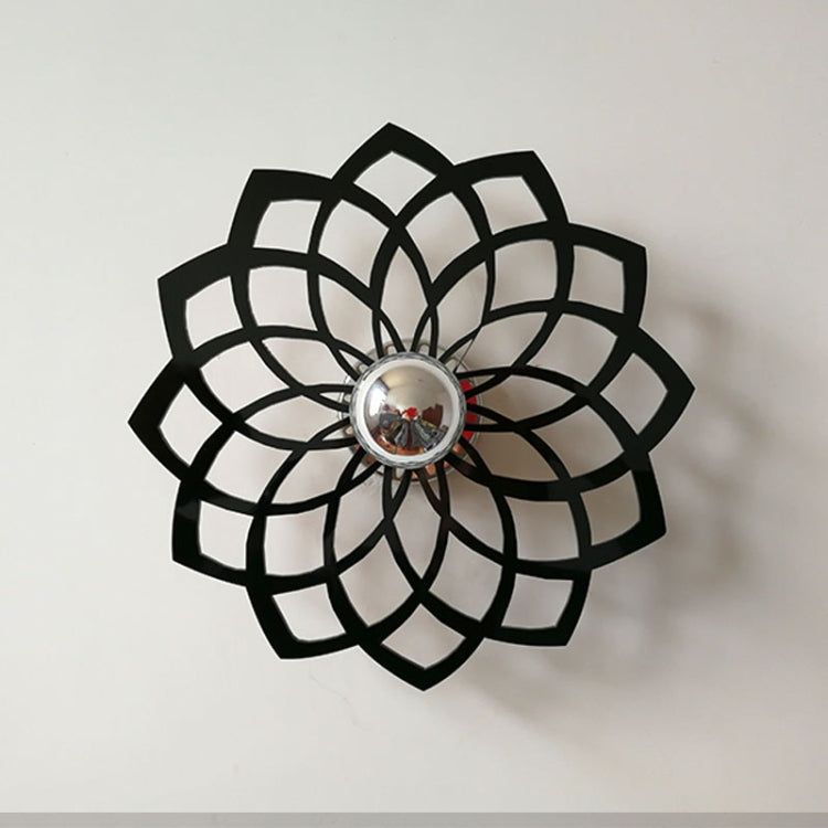 E14 5W Silk Flower Shape Warm White LED Wall Light, Creative Acrylic Hollow Shadow for Bedroom, Living Room, Diameter: 28cm, AC 110-220V