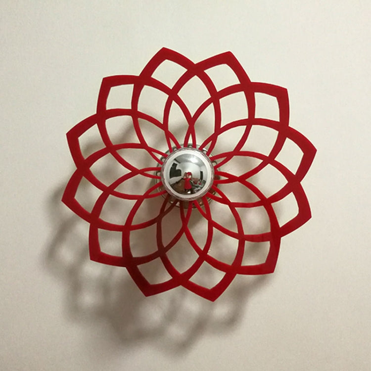 E14 5W Silk Flower Shape Warm White LED Wall Light, Creative Acrylic Hollow Shadow for Bedroom, Living Room, Diameter: 28cm, AC 110-220V