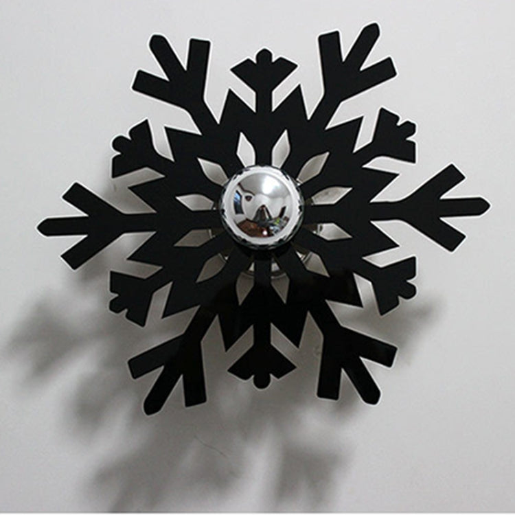 E14 5W Snowflake Shape Warm White LED Wall Light , Creative Acrylic Carve Shadow for Bedroom, Living Room, Diameter: 28cm, AC 110-220V