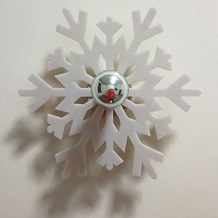 E14 5W Snowflake Shape Warm White LED Wall Light , Creative Acrylic Carve Shadow for Bedroom, Living Room, Diameter: 28cm, AC 110-220V