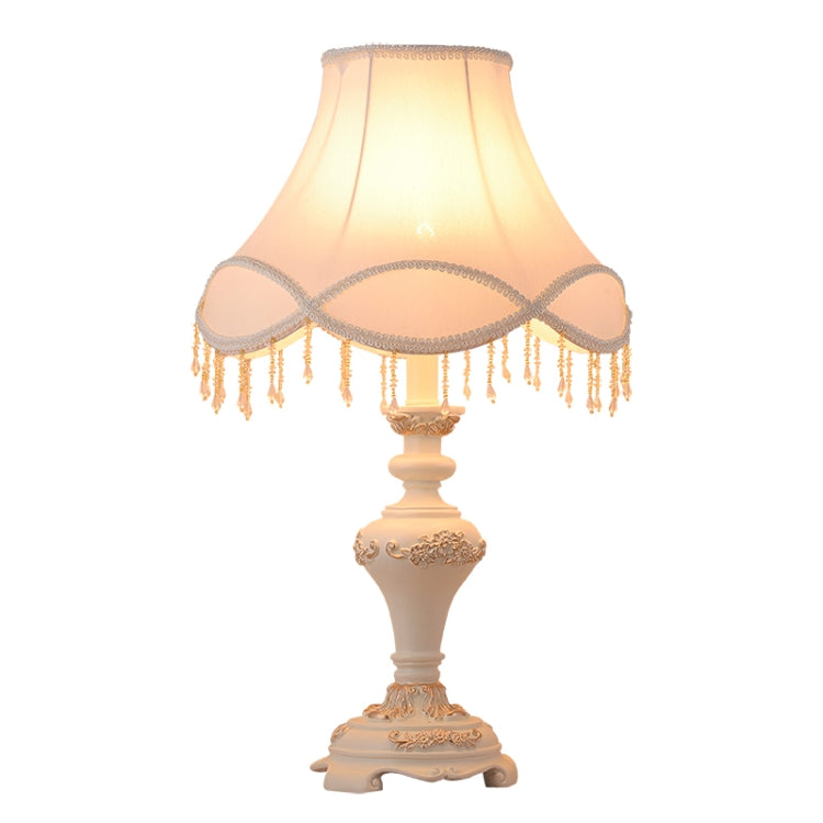 European Style Classical Carving Decoration Bedroom Warm White Light Bedside Lamp