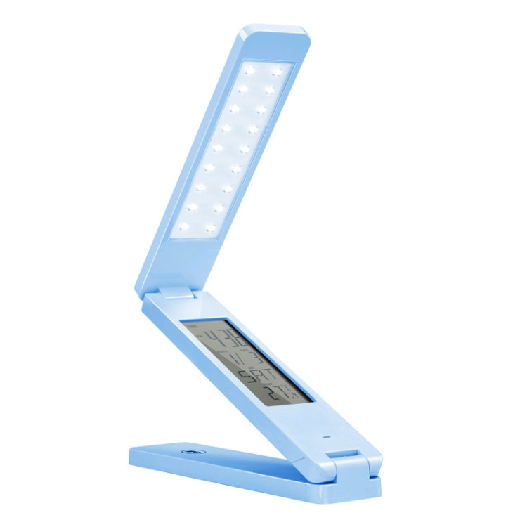 LED Desk Lamp Folding Touch Adjust USB Charging Eye Protection Table Lamp(Blue)