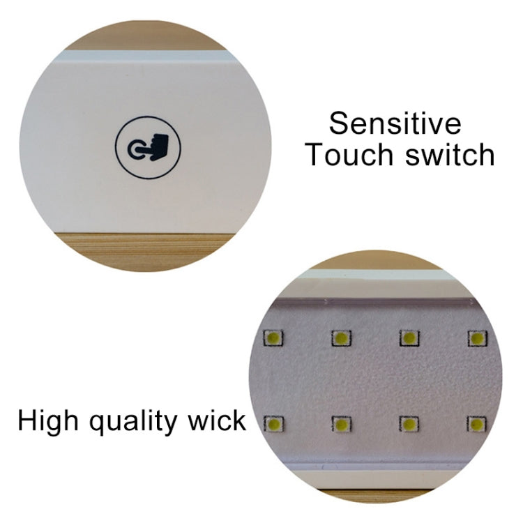 LED Desk Lamp Folding Touch Adjust USB Charging Eye Protection Table Lamp(Blue)