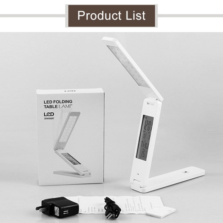 LED Desk Lamp Folding Touch Adjust USB Charging Eye Protection Table Lamp(Blue)