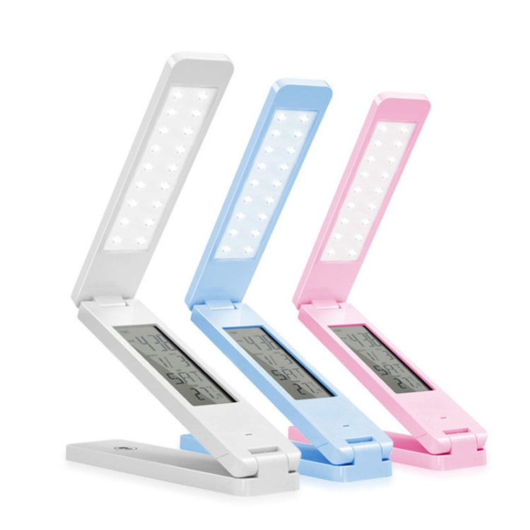 LED Desk Lamp Folding Touch Adjust USB Charging Eye Protection Table Lamp(Blue)