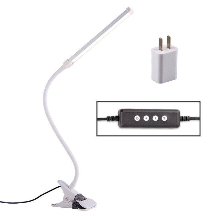 LED Desk Lamp 8W Folding Adjustable USB Charging Eye Protection Table Lamp, USB Charge Version + Power Plug