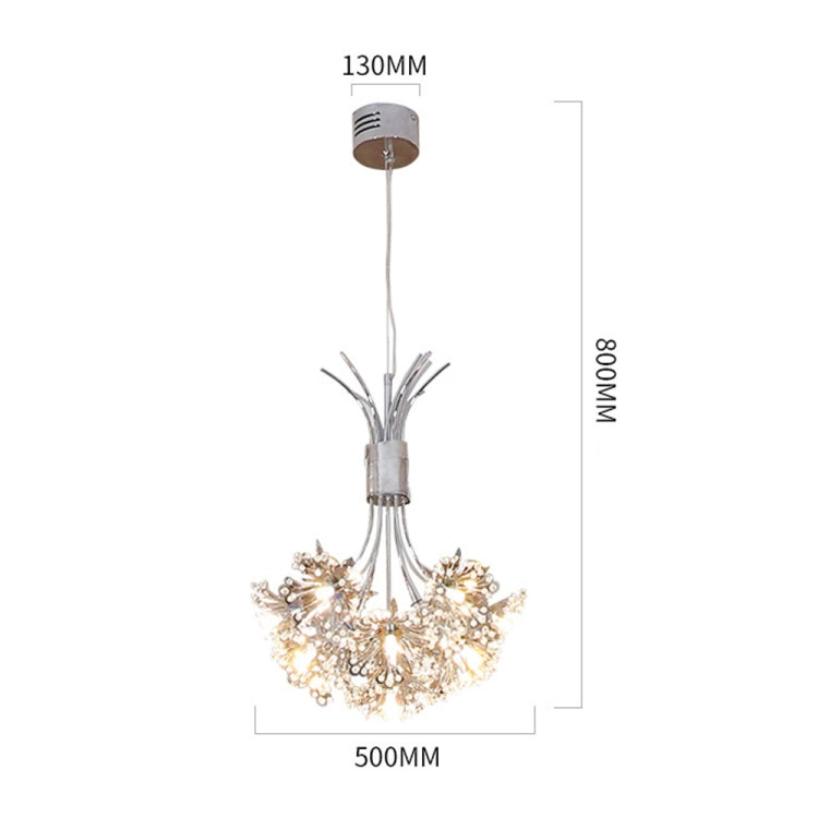 13 Leds White Light LED Creative Dandelion Lamp Simple Living Room Bedroom Lamp Pendant Light