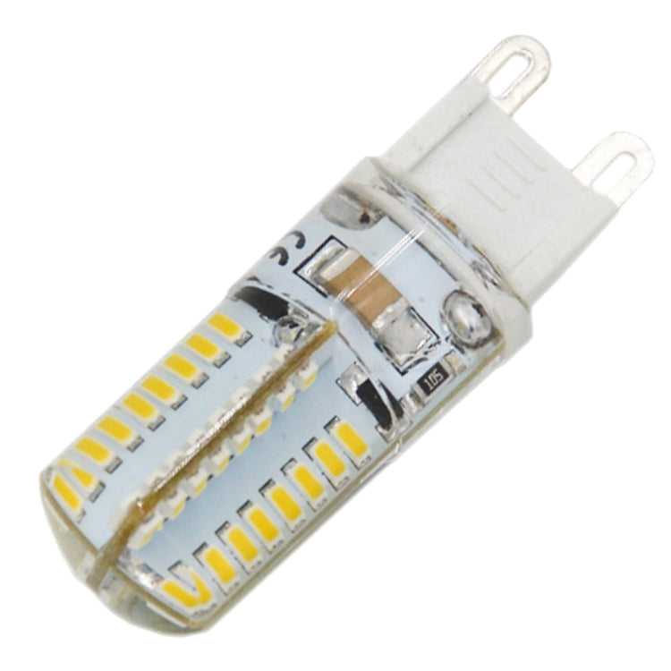 G9 4W 210LM  64 LED SMD 3014 Silicone Corn Light Bulb, AC 110V