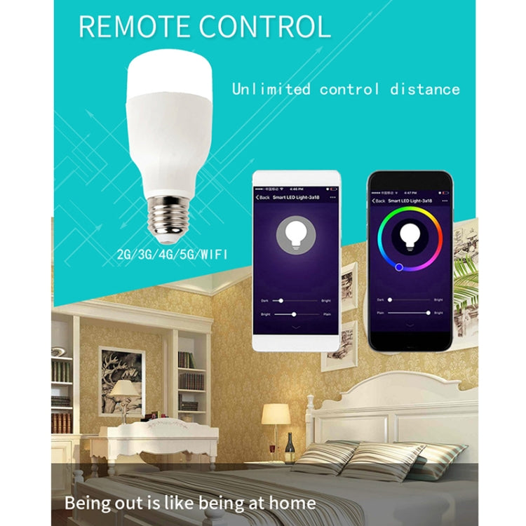 E27 RGB Dimming WIFI Smart LED Light Bulb(Colorful Light)