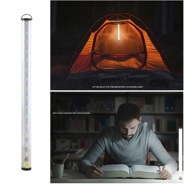 Touch Switch White Light LED Outdoor Camping Light, 15 LEDs USB Charging Emergency Light Night Light,  DC 5V(White Light)