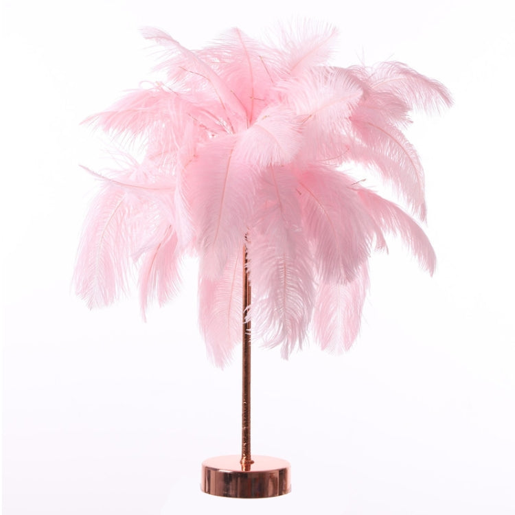 Creative Bedroom Feather Table Lamp Night Light Decorative Light