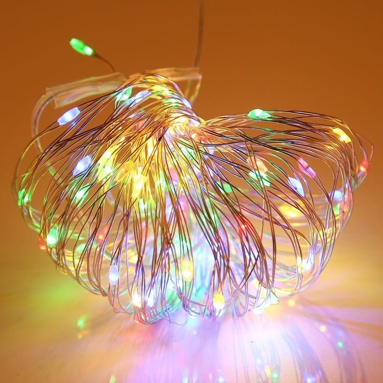 10m IP65 Waterproof Silver Wire String Light, 100 LEDs SMD 06033 x AA Batteries Box Fairy Lamp Decorative Light, DC 5V