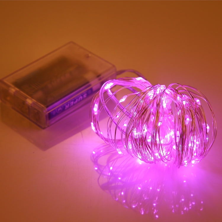 10m IP65 Waterproof Silver Wire String Light, 100 LEDs SMD 06033 x AA Batteries Box Fairy Lamp Decorative Light, DC 5V