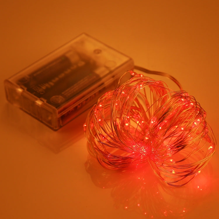 10m IP65 Waterproof Silver Wire String Light, 100 LEDs SMD 06033 x AA Batteries Box Fairy Lamp Decorative Light, DC 5V