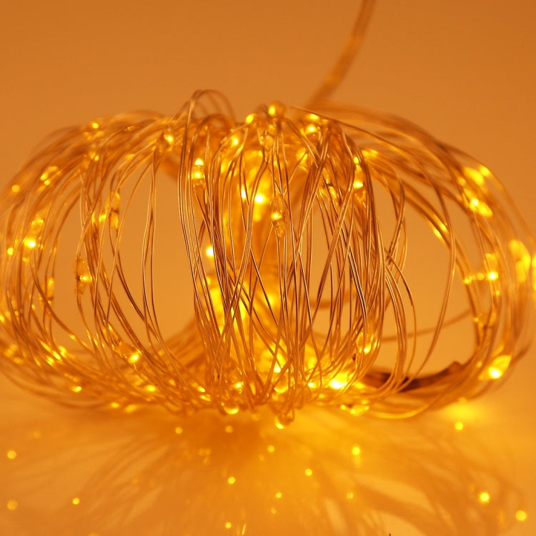 10m IP65 Waterproof Silver Wire String Light, 100 LEDs SMD 06033 x AA Batteries Box Fairy Lamp Decorative Light, DC 5V