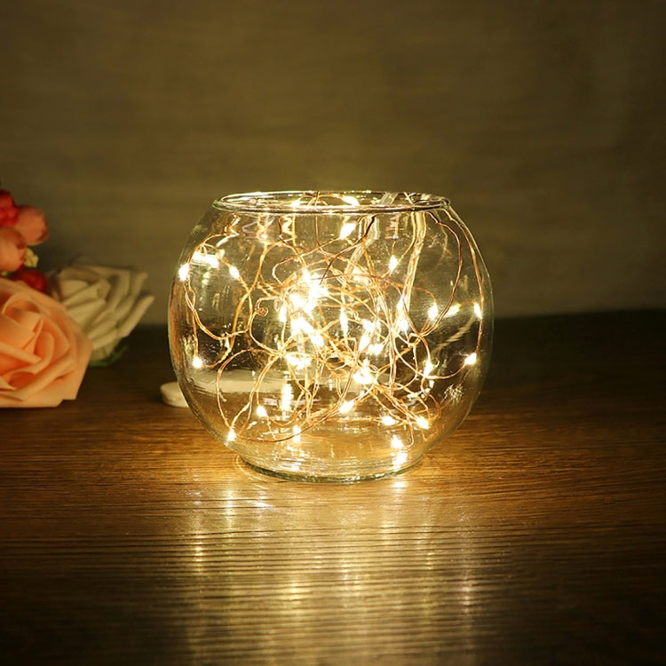 10m IP65 Waterproof Silver Wire String Light, 100 LEDs SMD 06033 x AA Batteries Box Fairy Lamp Decorative Light, DC 5V