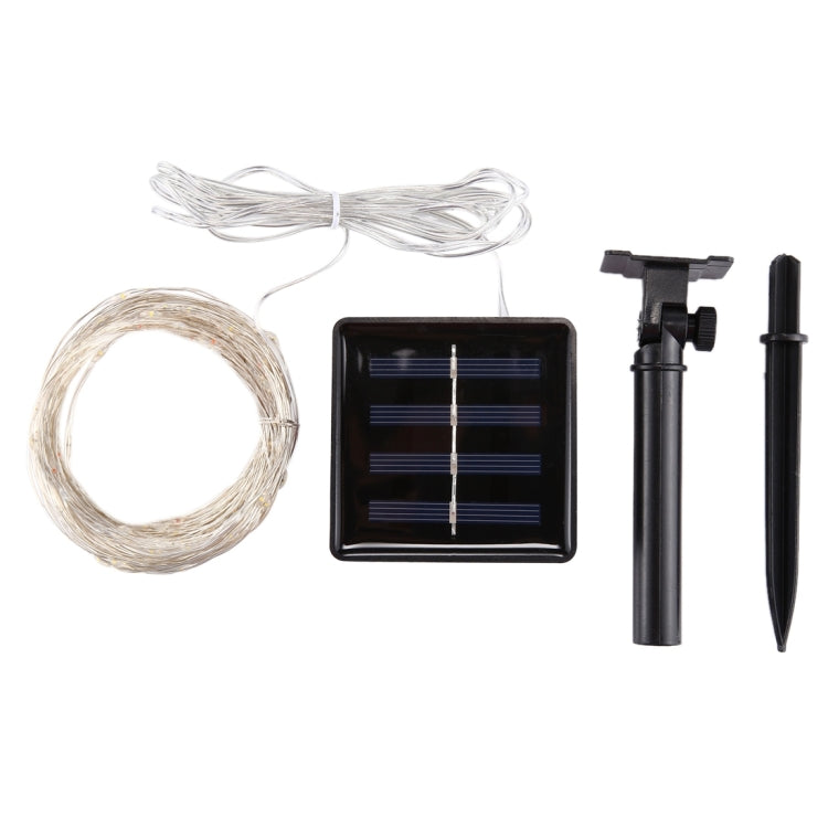 20m IP65 Waterproof Colorful Light Solar Panel Silver Wire String Light , 100 LEDs SMD 0603 Fairy Lamp Decorative Light