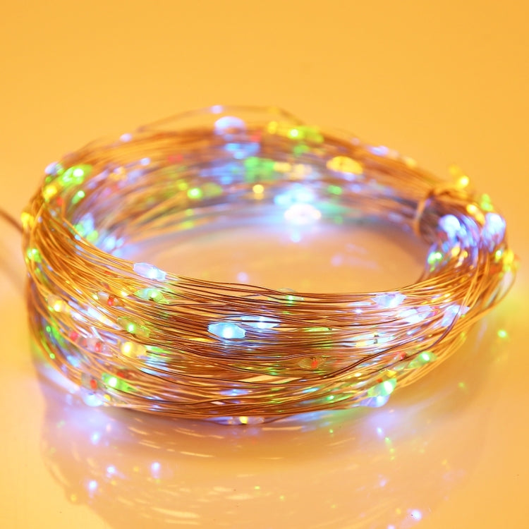 20m IP65 Waterproof Colorful Light Solar Panel Silver Wire String Light , 100 LEDs SMD 0603 Fairy Lamp Decorative Light