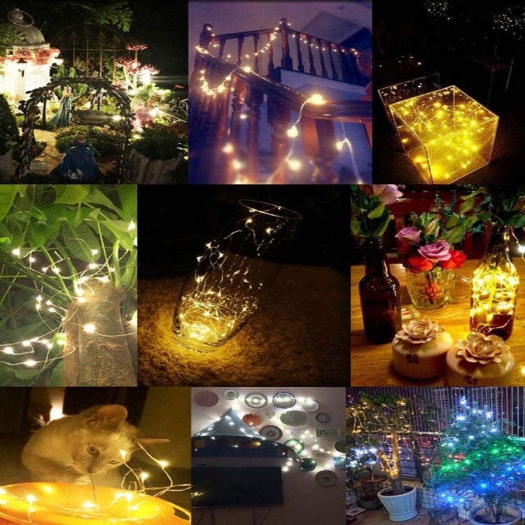 20m IP65 Waterproof Colorful Light Solar Panel Silver Wire String Light , 100 LEDs SMD 0603 Fairy Lamp Decorative Light