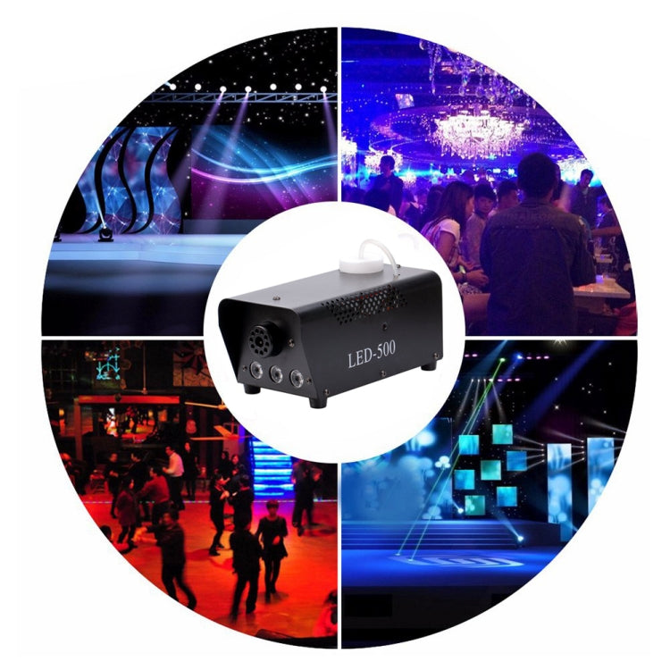U`King ZQ-B181 500W Smoke Machine, with 3 LEDs, AC 110-230V, EU Plug