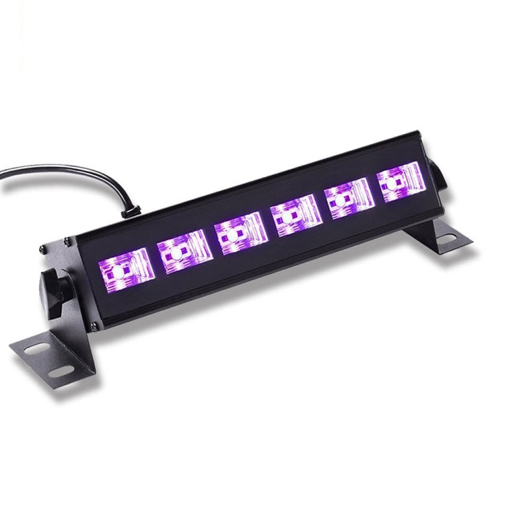 U`King ZQ-B195 18W 360 Degree Stage Light, 6 LEDs UV Blacklight AC 110-240V, EU Plug